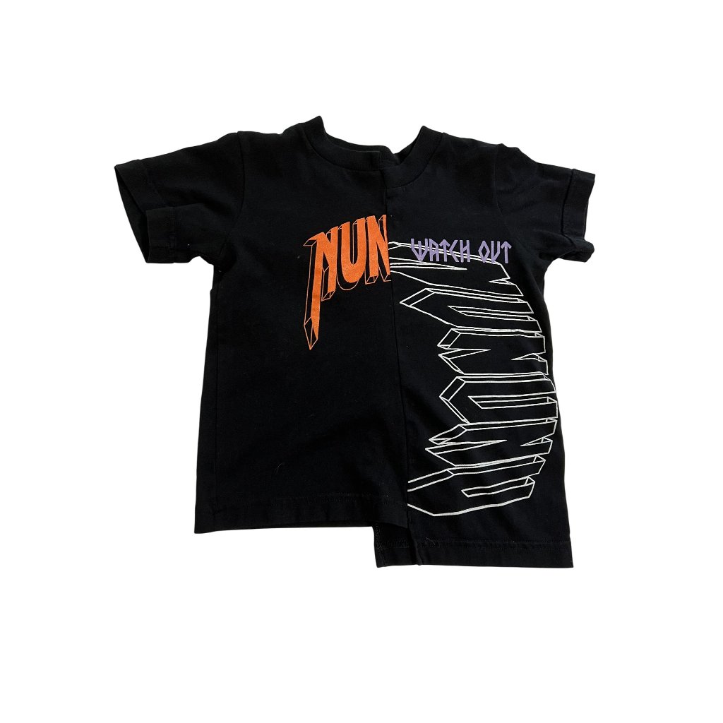 Nununu Unbalanced TShirt In Black